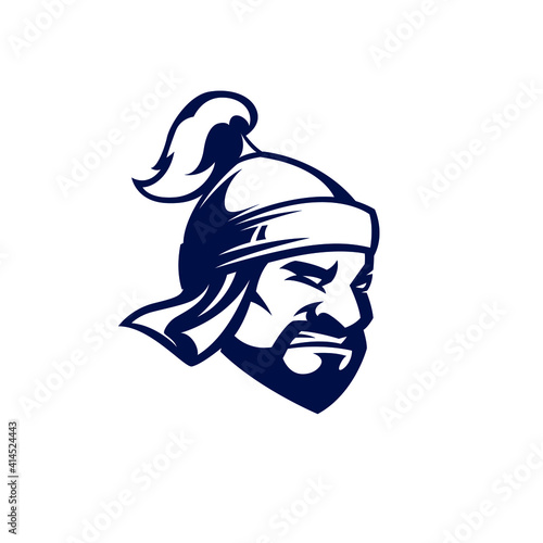 Nomad warrior modern sports logo style vector mascot