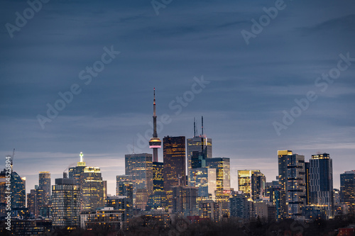 Toronto city view from Riverdale Avenue. Ontario  Canada    