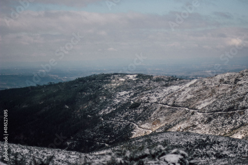 snow covered mountains