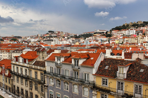 Panoramica de tejados, Lisboa.
