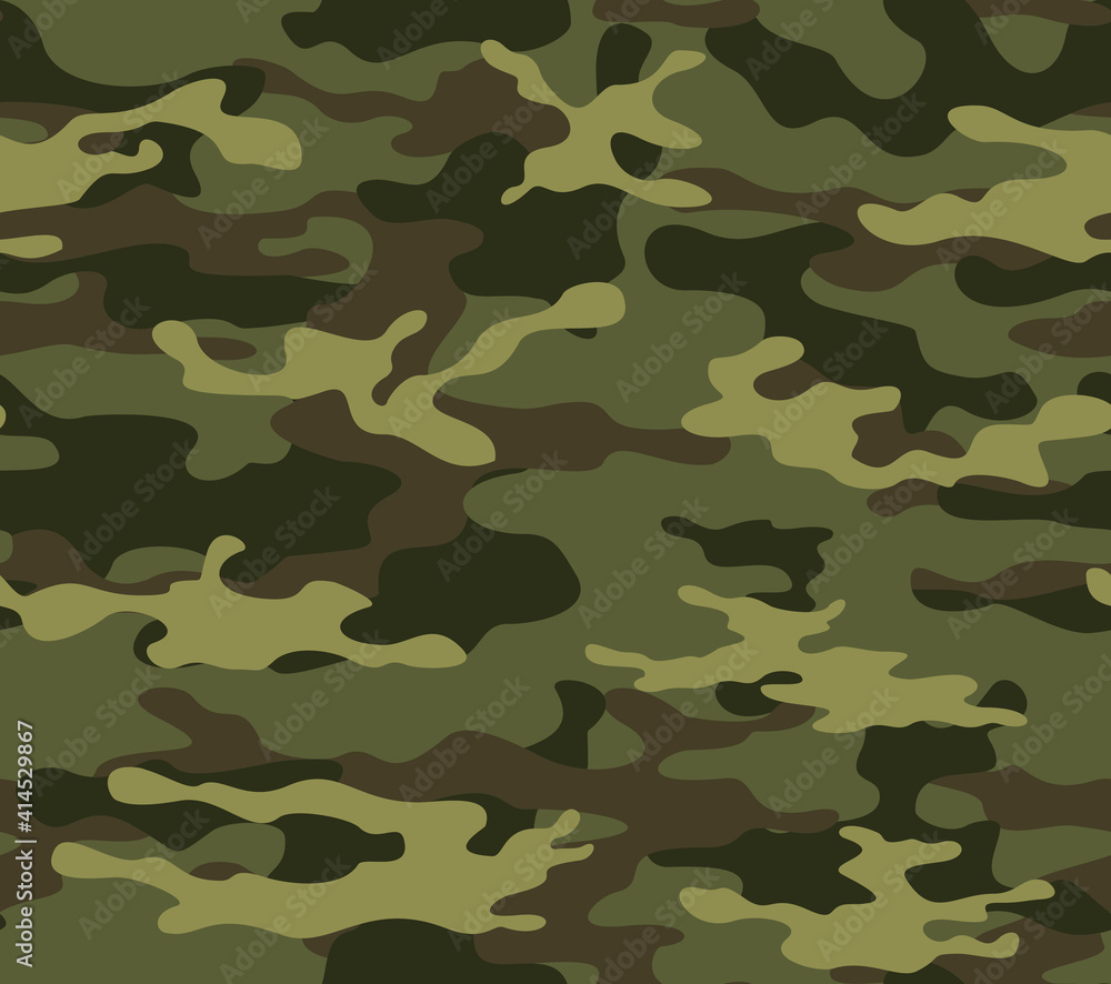 Green camouflage military background, modern design, forest hunting print. Green camouflage military background, modern design, forest hunting print.
