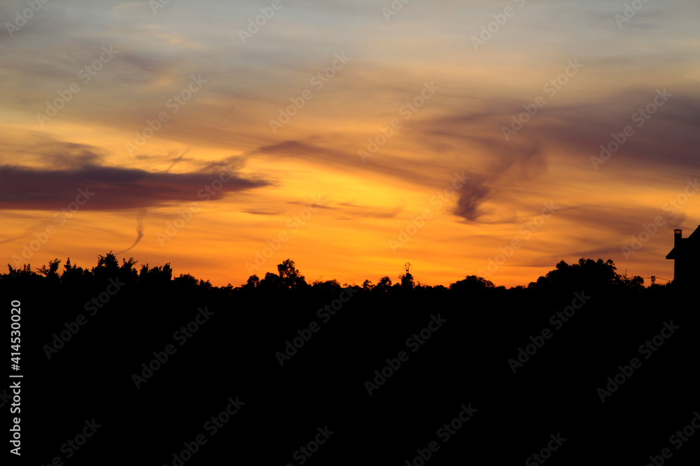 Clouds and lovely sky at Sunset in Alicante Clouds and lovely sky at Sunset in Alicante