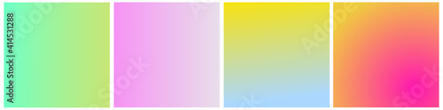 Collection of trendy abstract square vector templates for sales and social media advertising. Set of gentle spring shapes, banner design and website, post, poster, flyer. Spring gradient, background.