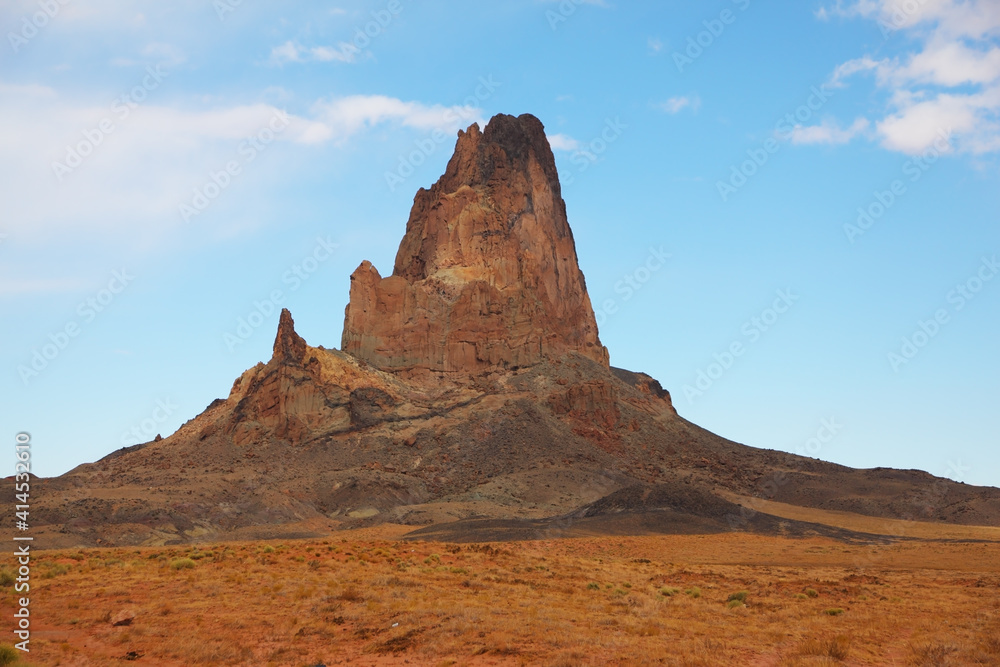  Rock of red sandstone in the Navajo reservation