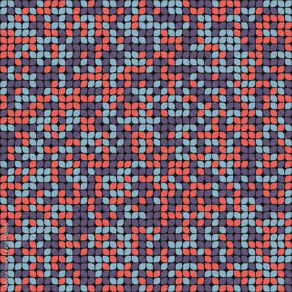 Fototapeta premium Abstract Geometric Pattern generative computational art illustration