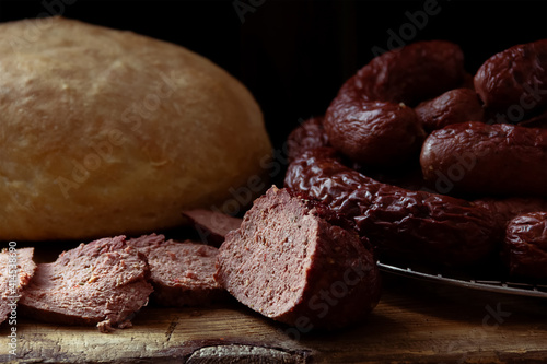 Homemade venison sausage