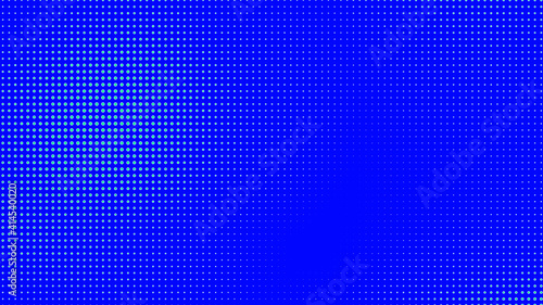 Dots halftone green blue color pattern gradient texture with technology digital background. Dots pop art comics with summer background.