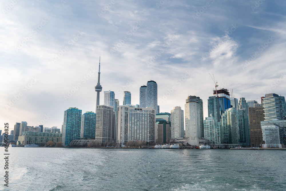 Obraz premium Aerial view of Toronto city skyline, Canada