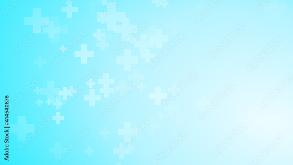 Medical health blue cross pattern background. Abstract healthcare technology and science concept. Medical health blue cross pattern background. Abstract healthcare technology and science concept.