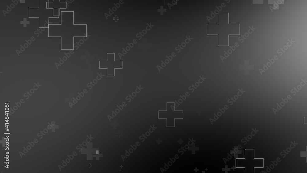 Medical health cross neon light shapes pattern on black background. Abstract healthcare with coronavirus infected deaths case concept. Medical health cross neon light shapes pattern on black background. Abstract healthcare with coronavirus infected deaths case concept.