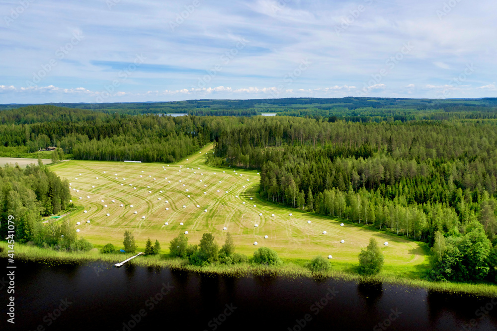 Finlandia, Jyvaskyla, aerial view