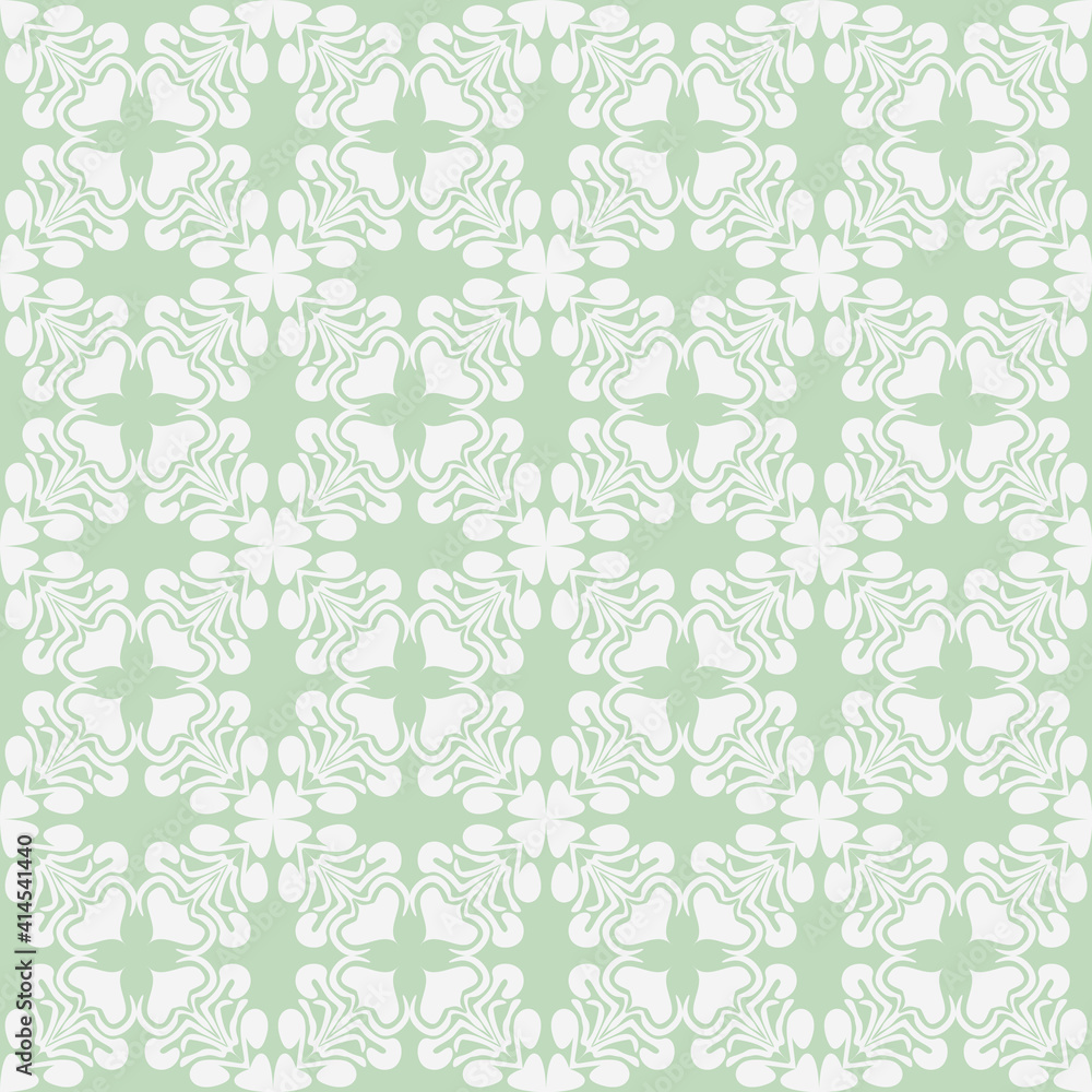 Obraz premium Pattern paint pastel. Vector seamless pattern. Modern stylish texture. Repeating geometric tiles with floral patterns.
