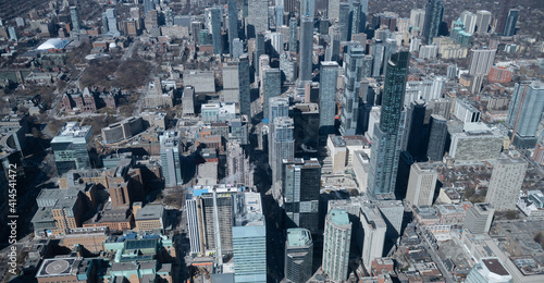 Aerial view of Toronto city skyline  Canada