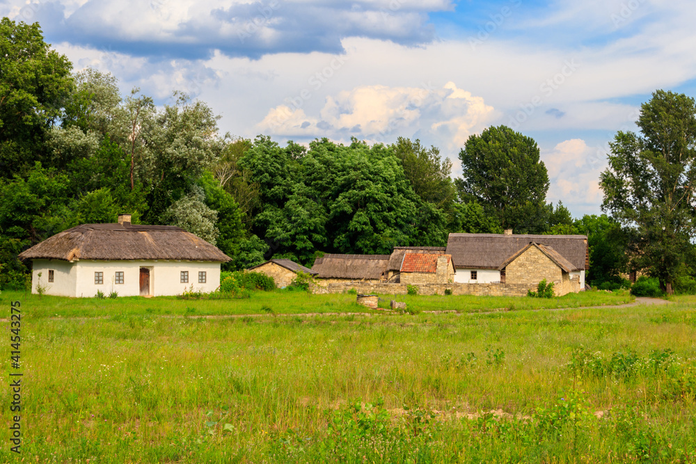 View of Open-air Museum of Folk Architecture and Folkways of Ukraine in Pyrohiv (Pirogovo) village near Kiev, Ukraine View of Open-air Museum of Folk Architecture and Folkways of Ukraine in Pyrohiv (Pirogovo) village near Kiev, Ukraine