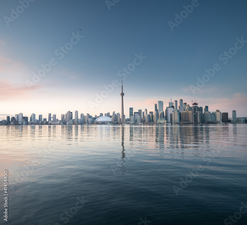 Toronto city skyline at night  Ontario  Canada