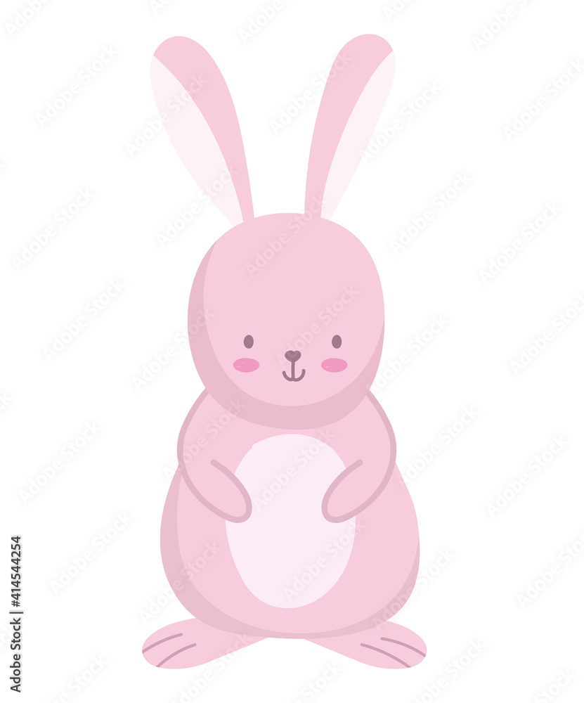 cute rabbit cartoon animal isolated style cute rabbit cartoon animal isolated style
