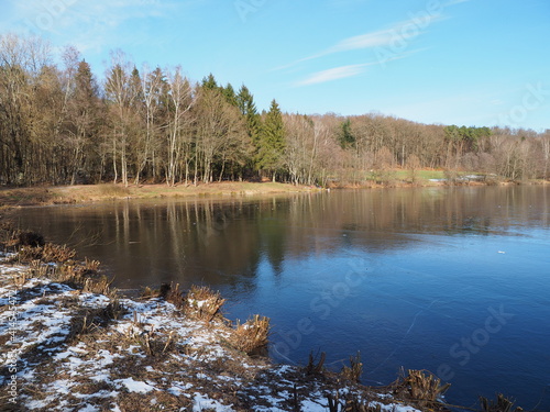 Glashütter Weiher - ein künstlich angelegter Weiher (eigentlich ein Stausee) bei Rohrbach im Saarland  photo