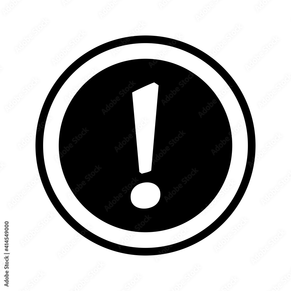 Warning or Attention Sign Exclamation Mark. Vector Image. Warning or Attention Sign Exclamation Mark. Vector Image.