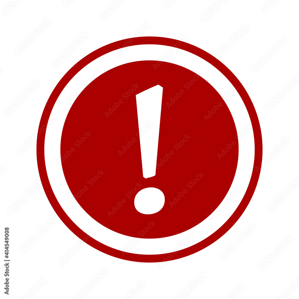 Warning or Attention Sign Exclamation Mark. Vector Image. Warning or Attention Sign Exclamation Mark. Vector Image.