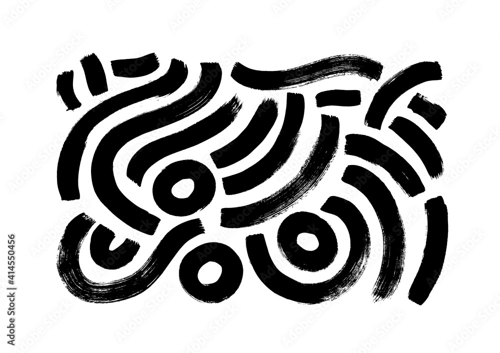 Black paint brush strokes vector collection. Hand drawn curved and wavy lines with grunge circles. Chaotic ink brush scribbles decorative set. Messy doodles, bold curvy lines illustration. Black paint brush strokes vector collection. Hand drawn curved and wavy lines with grunge circles. Chaotic ink brush scribbles decorative set. Messy doodles, bold curvy lines illustration.