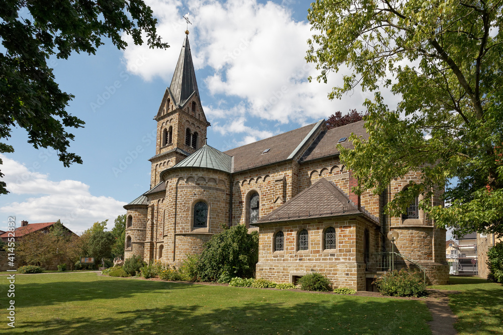 Schledehausen, Roman Catholic St. Laurentius Church Of 1897, Osnabruecker Land, Lower Saxony, Germany, Europe