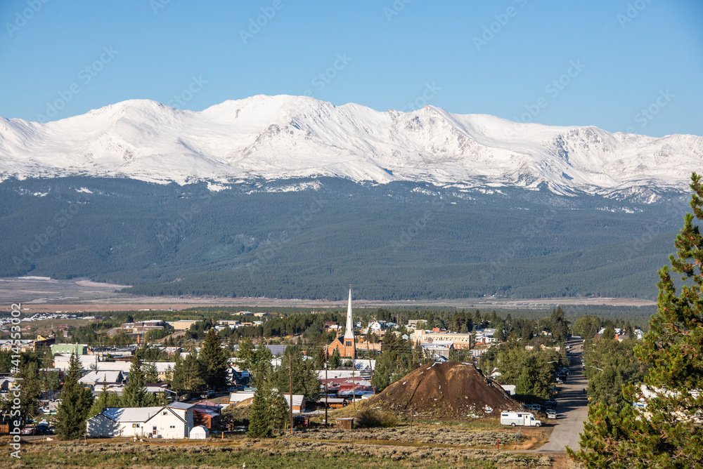 Landscape view of the historic Leadville, America’s highest town, Colorado, USA