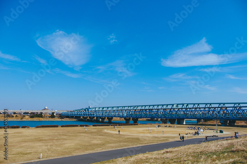 河川敷の風景
Riverbed