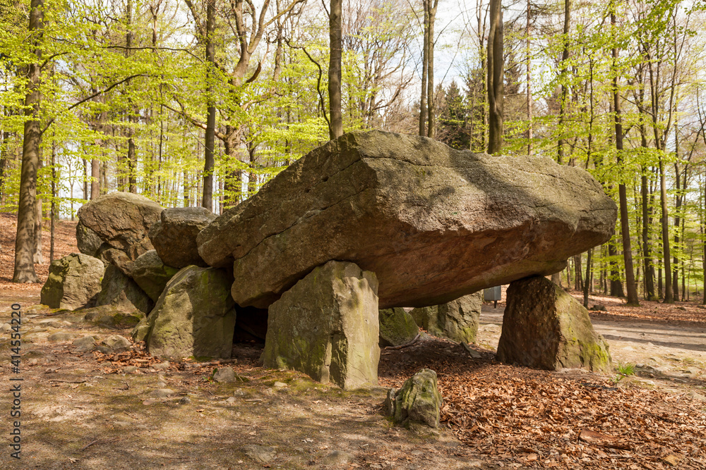 Neolithic passage grave, Megalithic stones in Osnabrueck-Haste, Osnabrueck country, Germany Neolithic passage grave, Megalithic stones in Osnabrueck-Haste, Osnabrueck country, Germany