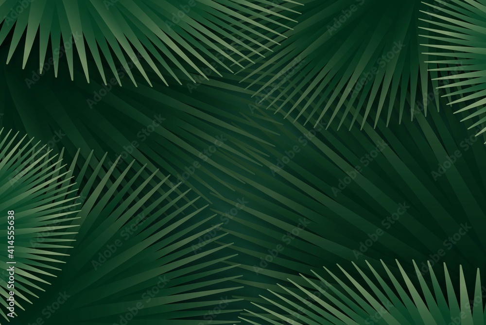 Green Background palm tree vector. Green Background palm tree vector.