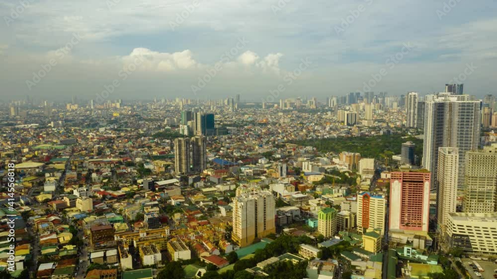 Hyperlapse: Manila city the largest metropolis of Asia with skyscrapers and buildings, time lapse. Travel vacation concept. Hyperlapse: Manila city the largest metropolis of Asia with skyscrapers and buildings, time lapse. Travel vacation concept.