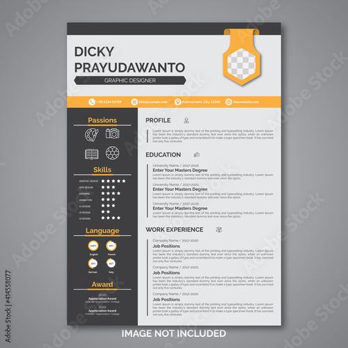 Professional curriculum vitae template