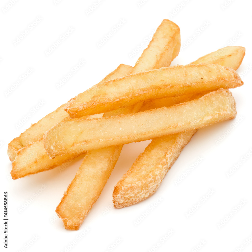 French Fried Potatoes isolated on white background French Fried Potatoes isolated on white background