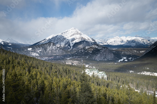 Beautiful landscape in Banff national park in Winter. Banff national park, Alberta, Canada