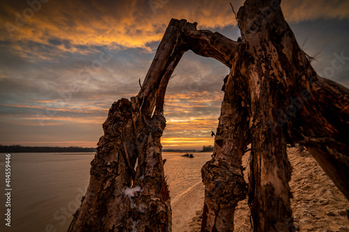 Sunrise on the Vistula River