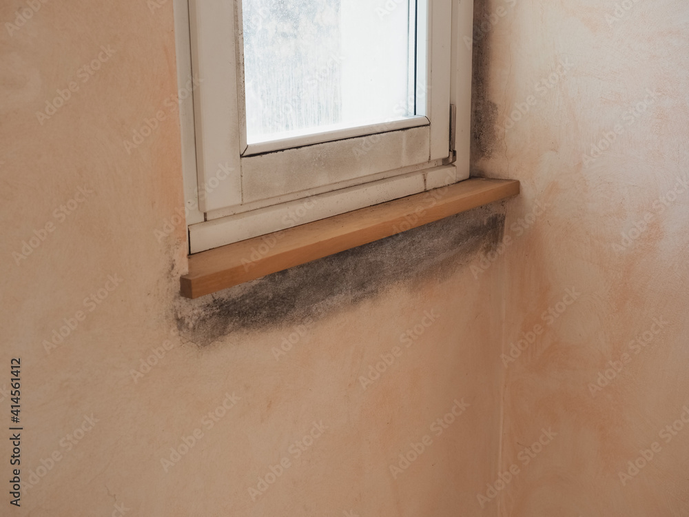 Photography dampness moisture on wall