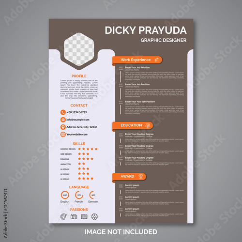 Professional curriculum vitae template