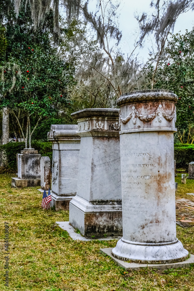 Fototapeta premium Old Tombs in Cemetery
