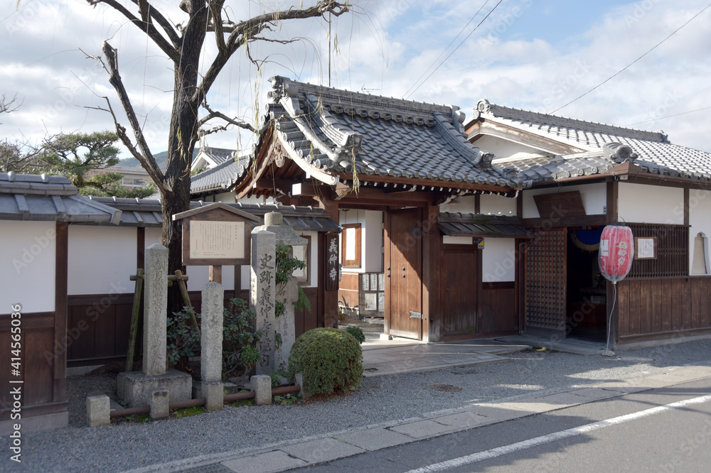 義仲寺　山門　滋賀県大津市