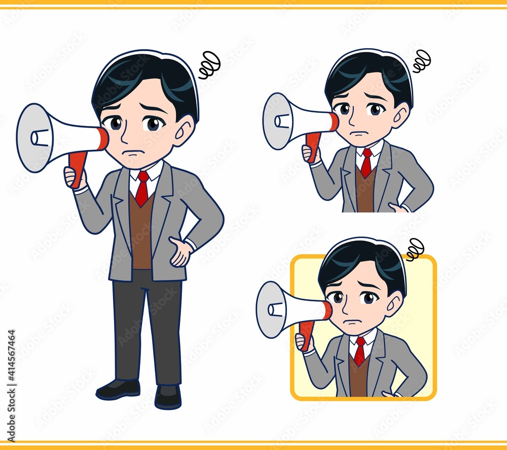 Male teacher in a gray jacket Male teacher in a gray jacket