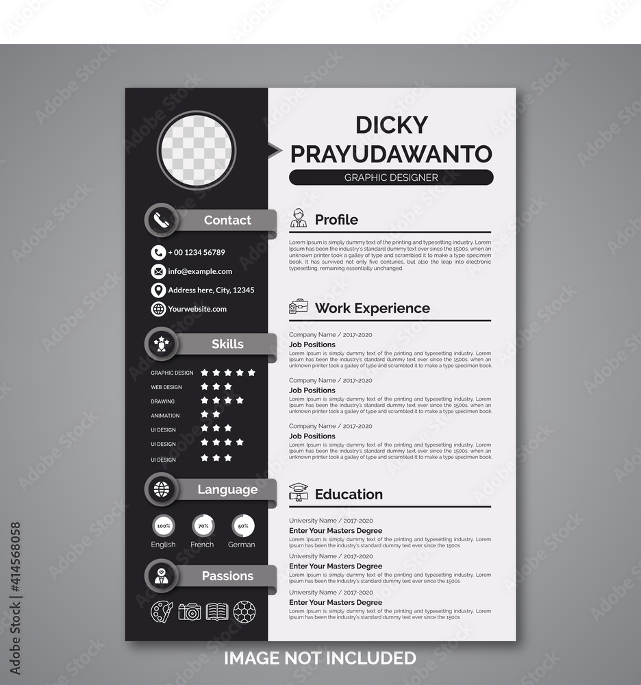 Professional curriculum vitae template Professional curriculum vitae template