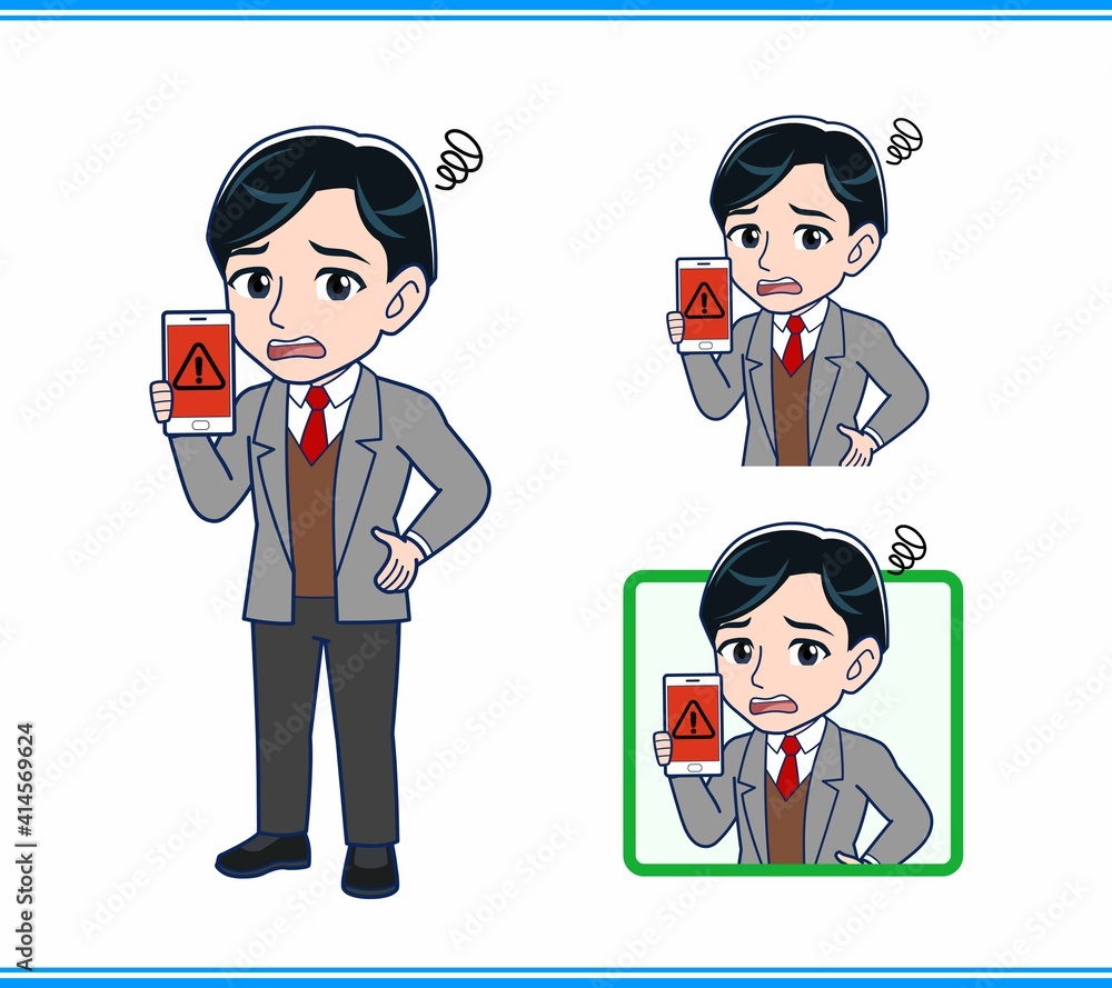 Male teacher in a gray jacket