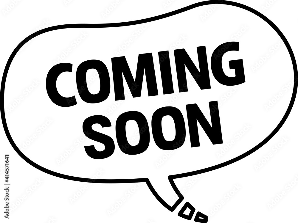 「COMING SOON」と書かれたフキダシマーク 「COMING SOON」と書かれたフキダシマーク