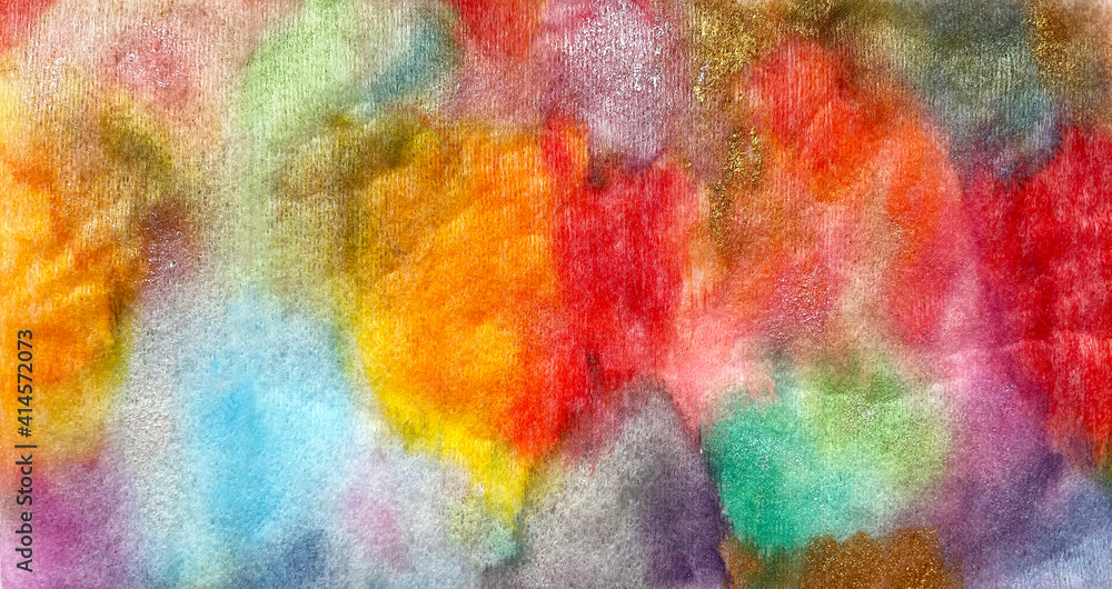 Сolor abstract background. Modern art texture. Ink, paint, watercolor