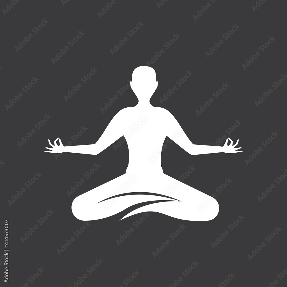 yoga icon. yoga icon.