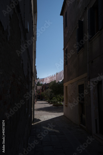 Lonely street Italy Venice 