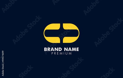 Modern Letter C D CD Logo Vector Template