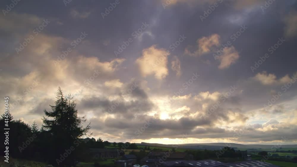 A beautiful sunset in the Peak District in Yorkshire in Northern England. A beautiful sunset in the Peak District in Yorkshire in Northern England.