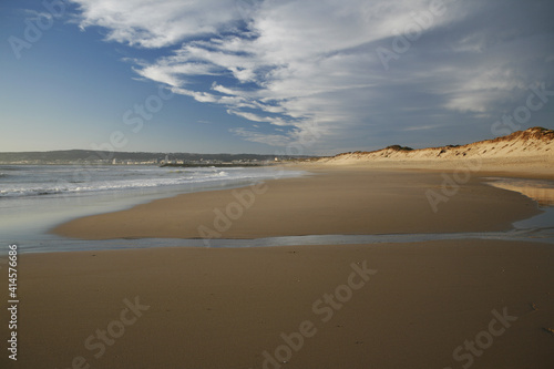 Dunes Clouds In The Evening Sun On The Portuguese Atlantic Coast The Beach At Figueira Da Foz Portugal Atlantic Europe