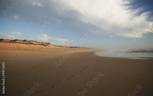 Dunes Clouds In The Evening Sun On The Portuguese Atlantic Coast The Beach At Figueira Da Foz Portugal Atlantic Europe