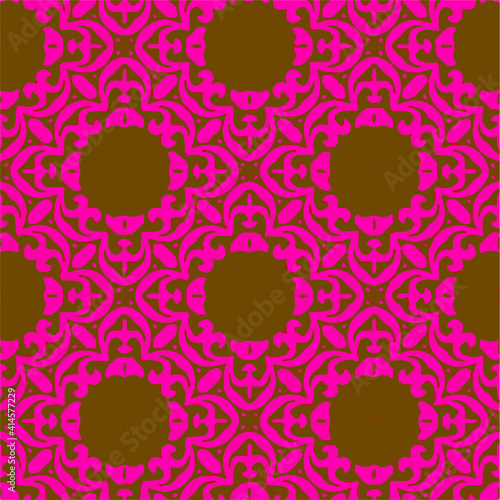  Seamless pattern with multicolored shapes.